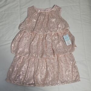 Sparkling Pink Tiered Dress